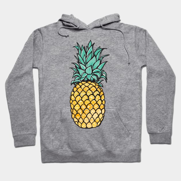 Yellow Mandala Pineapple Hoodie by aterkaderk